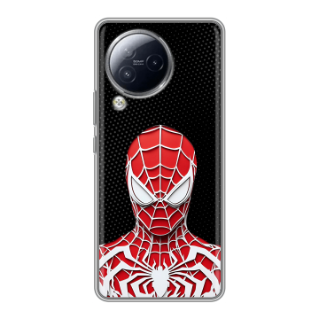 Силиконовый чехол на Xiaomi Civi 3 с принтом человек паук spiderman