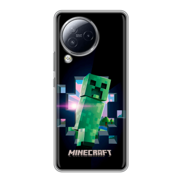 Силиконовый чехол на Xiaomi Civi 3 с принтом Майнкрафт Minecraft Силиконовый чехол на Xiaomi Civi 3 с принтом Майнкрафт Minecraft