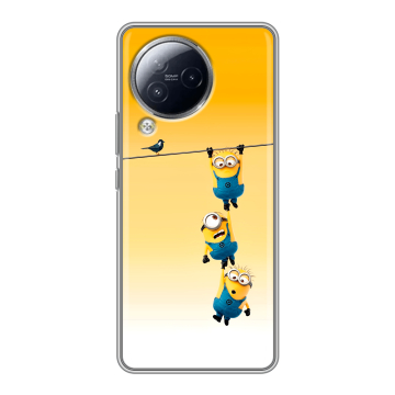 Силиконовый чехол на Xiaomi Civi 3 с принтом Миньоны Силиконовый чехол на Xiaomi Civi 3 с принтом Миньоны