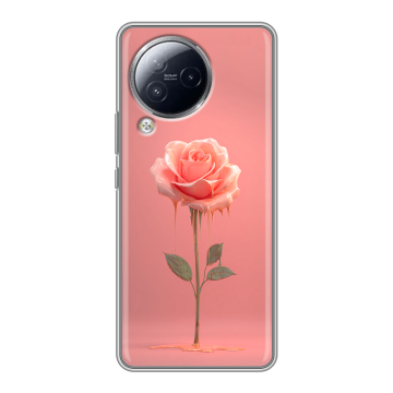 Силиконовый чехол на Xiaomi Civi 3 с принтом Розовая роза Силиконовый чехол на Xiaomi Civi 3 с принтом Розовая роза