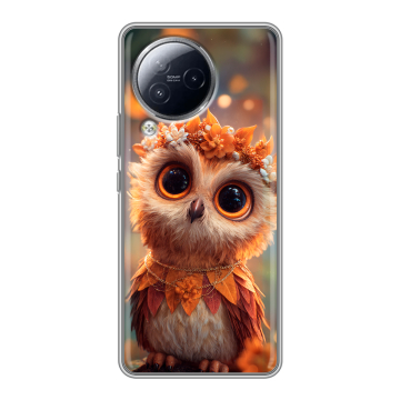 Силиконовый чехол на Xiaomi Civi 3 с принтом Милая сова Силиконовый чехол на Xiaomi Civi 3 с принтом Милая сова