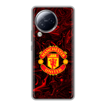 Силиконовый чехол на Xiaomi Civi 3 с принтом Manchester United Силиконовый чехол на Xiaomi Civi 3 с принтом Manchester United