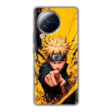 Силиконовый чехол на Xiaomi Civi 3 с принтом Naruto Наруто