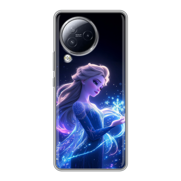 Силиконовый чехол на Xiaomi Civi 3 с принтом Холодное сердце Frozen Силиконовый чехол на Xiaomi Civi 3 с принтом Холодное сердце Frozen