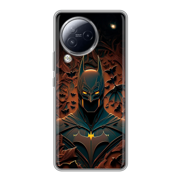 Силиконовый чехол на Xiaomi Civi 3 с принтом Batman Бэтмен Силиконовый чехол на Xiaomi Civi 3 с принтом Batman Бэтмен