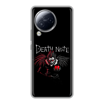 Силиконовый чехол на Xiaomi Civi 3 с принтом Death note Тетрадь смерти
