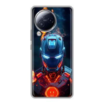 Силиконовый чехол на Xiaomi Civi 3 с принтом IronMan Железный человек