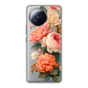 Силиконовый чехол на Xiaomi Civi 3 с принтом цветы Силиконовый чехол на Xiaomi Civi 3 с принтом цветы