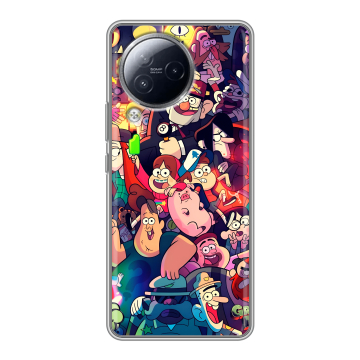 Силиконовый чехол на Xiaomi Civi 3 с принтом Gravity Falls Гравити Фолз Силиконовый чехол на Xiaomi Civi 3 с принтом Gravity Falls Гравити Фолз