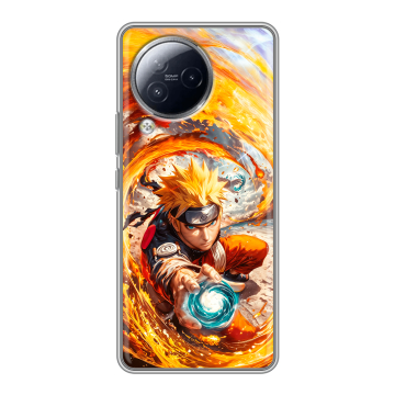 Силиконовый чехол на Xiaomi Civi 3 с принтом Аниме Наруто Naruto