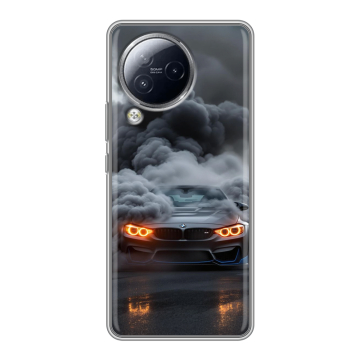 Силиконовый чехол на Xiaomi Civi 3 с принтом BMW БМВ