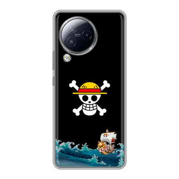 Силиконовый чехол на Xiaomi Civi 3 с принтом One Piece Ван Пис