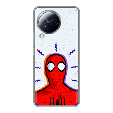 Силиконовый чехол на Xiaomi Civi 3 с принтом Spiderman Человек паук Силиконовый чехол на Xiaomi Civi 3 с принтом Spiderman Человек паук