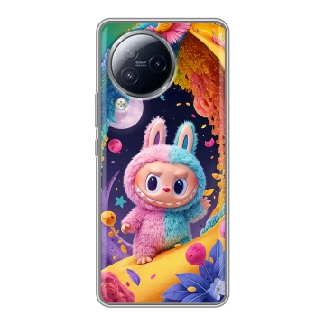 Силиконовый чехол на Xiaomi Civi 3 с принтом Labubu Лабубу