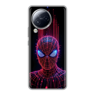 Силиконовый чехол на Xiaomi Civi 3 с принтом Spiderman Человек паук Силиконовый чехол на Xiaomi Civi 3 с принтом Spiderman Человек паук