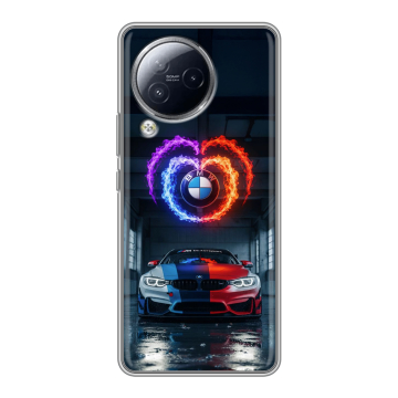 Силиконовый чехол на Xiaomi Civi 3 с принтом BMW БМВ Силиконовый чехол на Xiaomi Civi 3 с принтом BMW БМВ