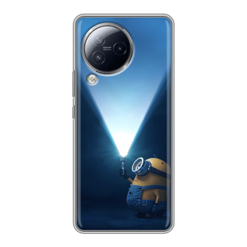 Силиконовый чехол на Xiaomi Civi 3 с принтом Миньоны