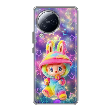 Силиконовый чехол на Xiaomi Civi 3 с принтом Labubu Лабубу