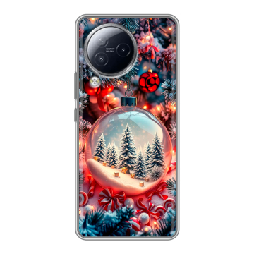 Силиконовый чехол на Xiaomi Civi 3 с принтом Новый год Силиконовый чехол на Xiaomi Civi 3 с принтом Новый год
