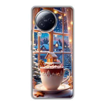 Силиконовый чехол на Xiaomi Civi 3 с принтом Новый год Силиконовый чехол на Xiaomi Civi 3 с принтом Новый год