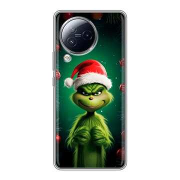 Силиконовый чехол на Xiaomi Civi 3 с принтом Гринч Новый год Рождество Силиконовый чехол на Xiaomi Civi 3 с принтом Гринч Новый год Рождество