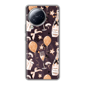 Силиконовый чехол на Xiaomi Civi 3 с принтом Новый год Силиконовый чехол на Xiaomi Civi 3 с принтом Новый год