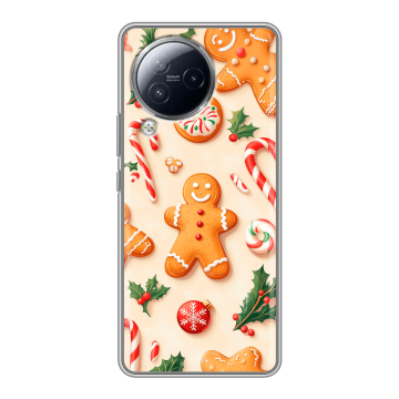Силиконовый чехол на Xiaomi Civi 3 с принтом Новый год Силиконовый чехол на Xiaomi Civi 3 с принтом Новый год