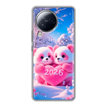 Силиконовый чехол на Xiaomi Civi 3 с принтом Новый год Силиконовый чехол на Xiaomi Civi 3 с принтом Новый год
