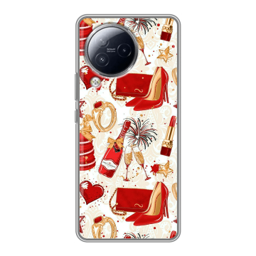 Силиконовый чехол на Xiaomi Civi 3 с принтом Новый год Силиконовый чехол на Xiaomi Civi 3 с принтом Новый год