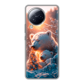 Силиконовый чехол на Xiaomi Civi 3 с принтом Новый год Силиконовый чехол на Xiaomi Civi 3 с принтом Новый год