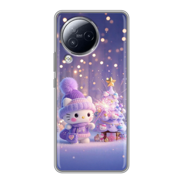 Силиконовый чехол на Xiaomi Civi 3 с принтом Новый год Силиконовый чехол на Xiaomi Civi 3 с принтом Новый год