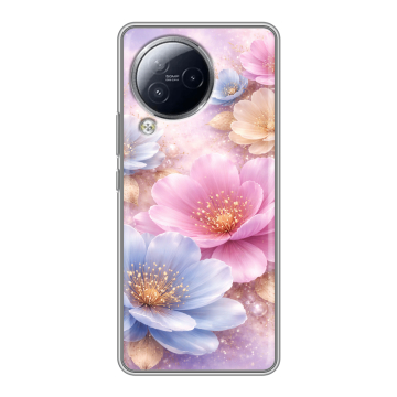 Силиконовый чехол на Xiaomi Civi 3 с принтом женский