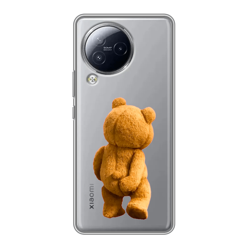 Силиконовый чехол на Xiaomi Civi 3 с принтом Медведь Силиконовый чехол на Xiaomi Civi 3 с принтом Медведь
