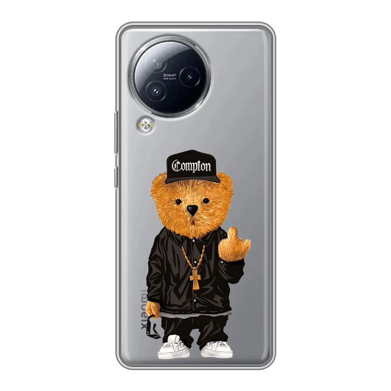 Силиконовый чехол на Xiaomi Civi 3 с принтом Плюшевый медведь Силиконовый чехол на Xiaomi Civi 3 с принтом Плюшевый медведь