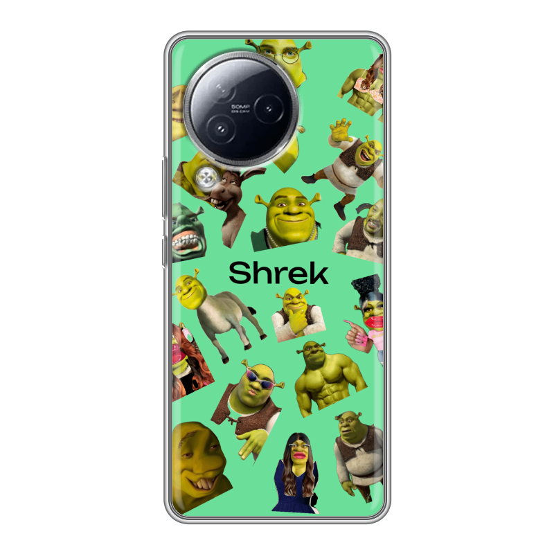 Силиконовый чехол на Xiaomi Civi 3 с принтом Шрек Shrek Силиконовый чехол на Xiaomi Civi 3 с принтом Шрек Shrek