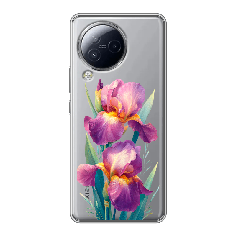 Силиконовый чехол на Xiaomi Civi 3 с принтом Цветы орхидеи Силиконовый чехол на Xiaomi Civi 3 с принтом Цветы орхидеи