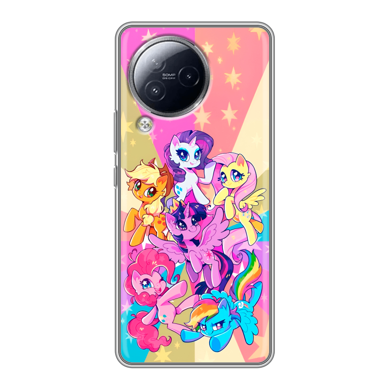 Силиконовый чехол на Xiaomi Civi 3 с принтом My little pony Дружба чудо Силиконовый чехол на Xiaomi Civi 3 с принтом My little pony Дружба чудо