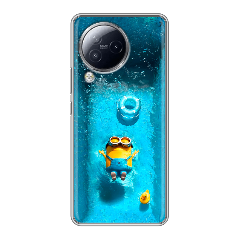 Силиконовый чехол на Xiaomi Civi 3 с принтом Миньоны Силиконовый чехол на Xiaomi Civi 3 с принтом Миньоны