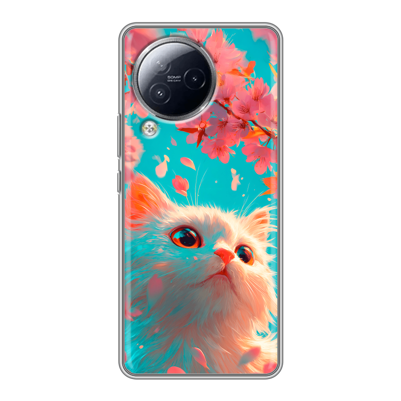 Силиконовый чехол на Xiaomi Civi 3 с принтом Красивый кот Силиконовый чехол на Xiaomi Civi 3 с принтом Красивый кот