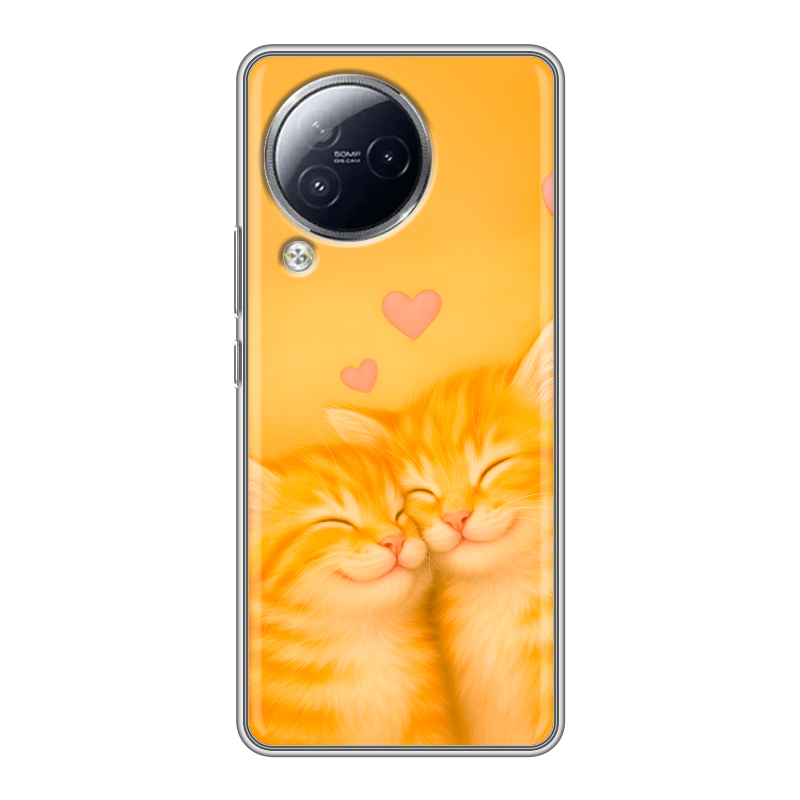 Силиконовый чехол на Xiaomi Civi 3 с принтом Милые котята Силиконовый чехол на Xiaomi Civi 3 с принтом Милые котята