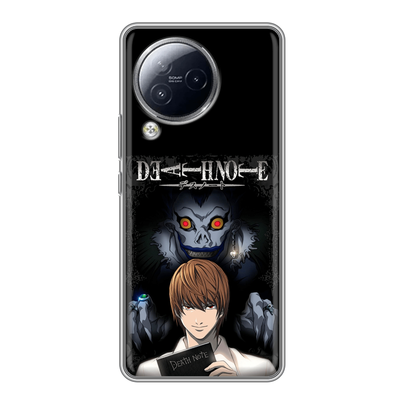 Силиконовый чехол на Xiaomi Civi 3 с принтом Death note Тетрадь смерти Силиконовый чехол на Xiaomi Civi 3 с принтом Death note Тетрадь смерти