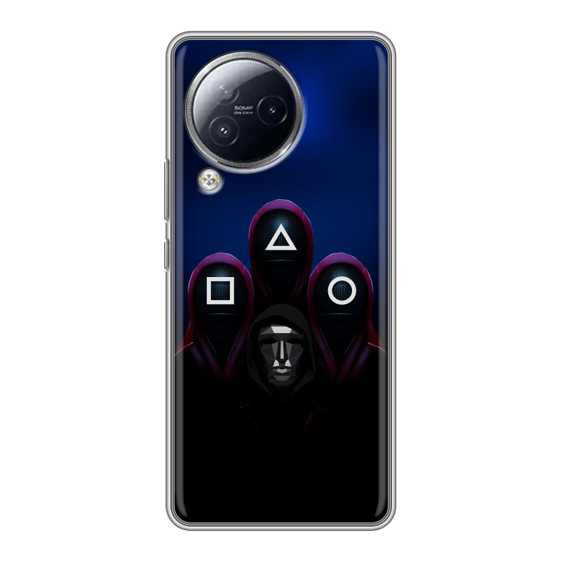 Силиконовый чехол на Xiaomi Civi 3 с принтом Игра Кальмара Силиконовый чехол на Xiaomi Civi 3 с принтом Игра Кальмара