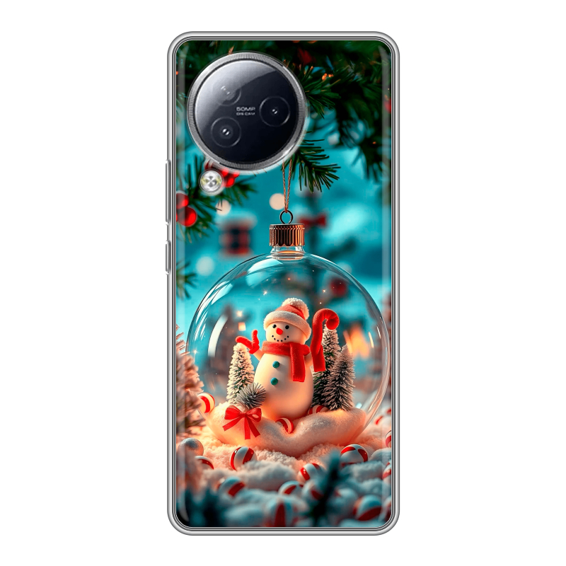 Силиконовый чехол на Xiaomi Civi 3 с принтом Новый год Силиконовый чехол на Xiaomi Civi 3 с принтом Новый год