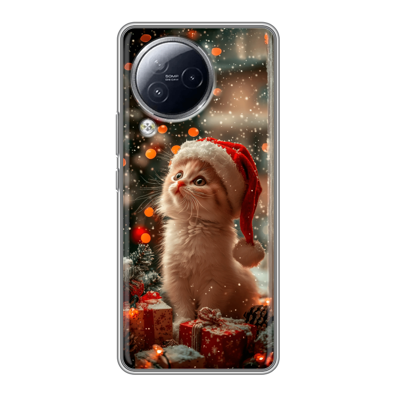 Силиконовый чехол на Xiaomi Civi 3 с принтом Новый год Силиконовый чехол на Xiaomi Civi 3 с принтом Новый год