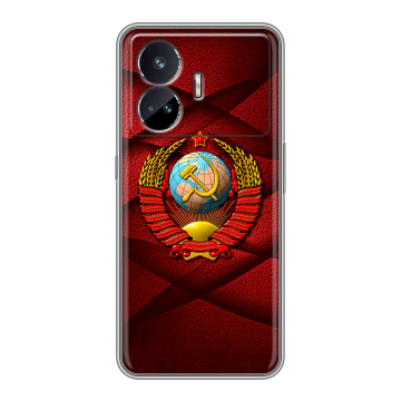 Силиконовый чехол на Realme GT Neo 5 SE с принтом Герб СССР