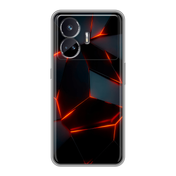 Силиконовый чехол на Realme GT Neo 5 SE с принтом Яркие абстракции