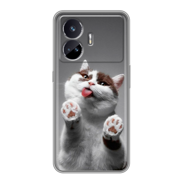 Силиконовый чехол на Realme GT Neo 5 SE с принтом Коты