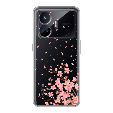 Силиконовый чехол на Realme GT Neo 5 SE с принтом Ветка сакуры