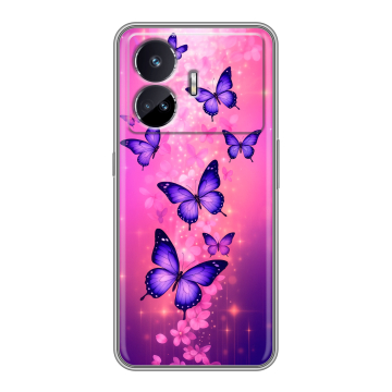 Силиконовый чехол на Realme GT Neo 5 SE с принтом Бабочки