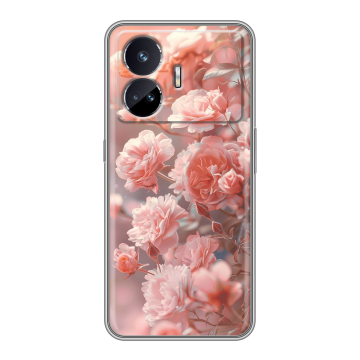 Силиконовый чехол на Realme GT Neo 5 SE с принтом Розовые розы
